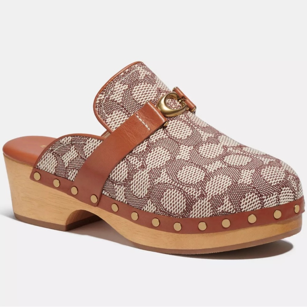 COACH Finlay Textured Signature Jacquard Clog